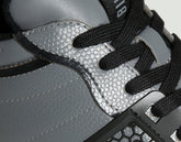 Scoby men's leather basketball sneakers - STEEL GREY/BLACK | Bikkembergs