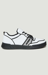 Scoby men's leather basketball sneakers - WHITE | Bikkembergs