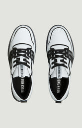 Scoby men's leather basketball sneakers - WHITE | Bikkembergs