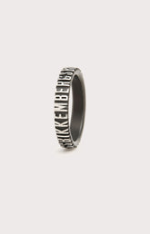 Bikkembergs unisex ring with embossed lettering - Full Price | Bikkembergs