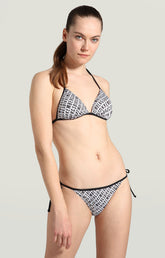 Bikini with diagonal all-over print - Focus On Woman | Bikkembergs
