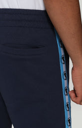 Men's sweatpants with tape - BLUE | Bikkembergs
