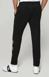 Men's sweatpants with contrast logo - BLACK | Bikkembergs