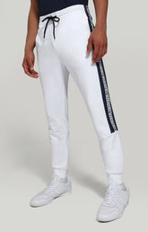 Pantaloni da tuta in felpa interlock - OPTICAL WHITE | Bikkembergs