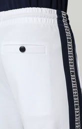 Pantaloni da tuta in felpa interlock - OPTICAL WHITE | Bikkembergs