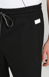 Men's sweatpants in stretch fabric - BLACK | Bikkembergs