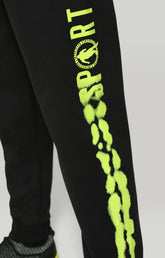 Men's fleece sweatpants - BLACK | Bikkembergs