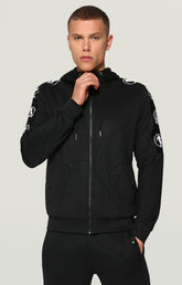 Technical sweatshirt with side bands - BLACK | Bikkembergs