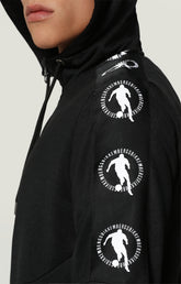 Technical sweatshirt with side bands - BLACK | Bikkembergs