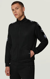 Technical sweatshirt with side bands - BLACK | Bikkembergs