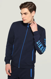 Men's sweatshirt with liquid logo - BLUE | Bikkembergs