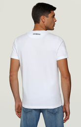 Men's T-shirt with Beer print - OPTICAL WHITE | Bikkembergs