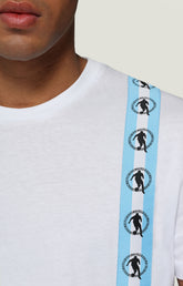Men's T-shirt with applique - OPTICAL WHITE | Bikkembergs