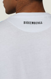 Men's T-shirt with applique - OPTICAL WHITE | Bikkembergs