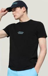 Men's T-shirt with print on front and back - BLACK | Bikkembergs