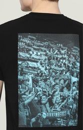 Men's T-shirt with print on front and back - BLACK | Bikkembergs