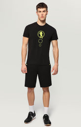 Men's T-shirt with rubberized print - BLACK | Bikkembergs