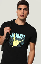 Men's T-shirt with Dive print - BLACK | Bikkembergs