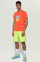Men's T-shirt with Dive print - ORANGE | Bikkembergs