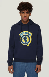Men's sweatshirt with 3D print - BLUE | Bikkembergs