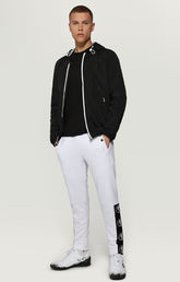 Windbreaker jacket with textured print - BLACK | Bikkembergs