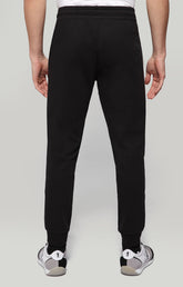 Sweatpants with rubberized patch - BLACK | Bikkembergs