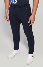 Men's sweatpants with tape - BLUE | Bikkembergs