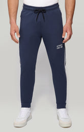 Men's fleece sweatpants - BLUE | Bikkembergs