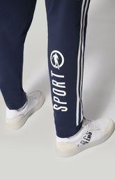 Men's fleece sweatpants - BLUE | Bikkembergs