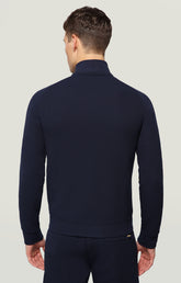 Jacket with contrast logo piping - BLUE | Bikkembergs