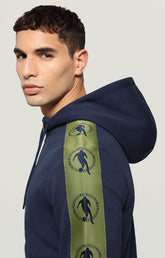 Felpa uomo tape jacquard - BLUE | Bikkembergs