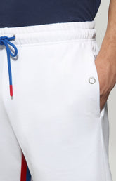Men's fleece shorts - OPTICAL WHITE | Bikkembergs