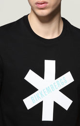 Men's T-shirt with rubber print - BLACK | Bikkembergs