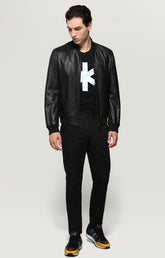 Men's T-shirt with rubber print - BLACK | Bikkembergs
