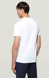 Men's T-shirt with hexagonal print - OPTICAL WHITE | Bikkembergs