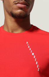 Men's T-shirt with print on back - RED | Bikkembergs