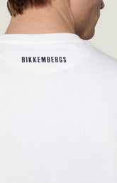 Men's T-shirt with soccer print - OPTICAL WHITE | Bikkembergs