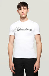 Men's T-Shirt cursive logo - OPTICAL WHITE | Bikkembergs
