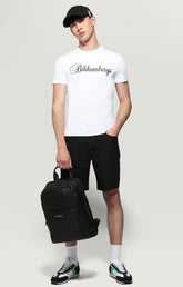 Men's T-Shirt cursive logo - OPTICAL WHITE | Bikkembergs