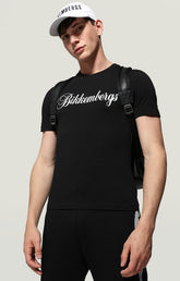 Men's T-Shirt cursive logo - BLACK | Bikkembergs