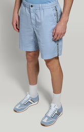 Men's shorts with elastic waistband - AZURE | Bikkembergs
