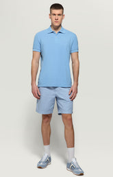 Men's shorts with elastic waistband - AZURE | Bikkembergs