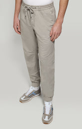 Men's pants garment dyed - LIGHT GREY | Bikkembergs