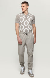 Men's pants garment dyed - LIGHT GREY | Bikkembergs
