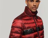 Men's puffer jacket quilted with logo - RED | Bikkembergs