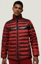 Men's puffer jacket quilted with logo - RED | Bikkembergs
