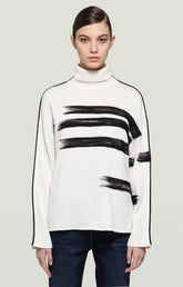 Women's pullover with needlepunch decoration - Focus On Woman | Bikkembergs