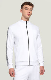 Men's sweatshirt with double tape - OPTICAL WHITE | Bikkembergs