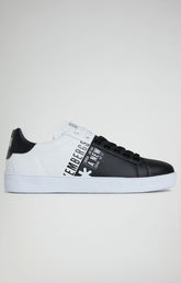Recoba M color-block men's sneakers - BLACK/WHITE | Bikkembergs