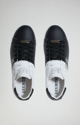 Recoba M color-block men's sneakers - BLACK/WHITE | Bikkembergs
